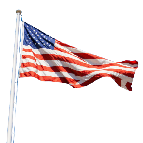 Illustration of the American Flag Waving Png
