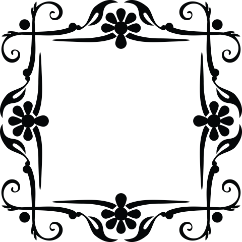 Floral Frame Design Png
