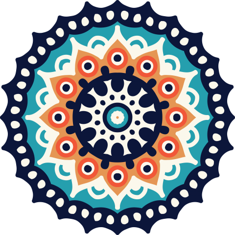 Floral Rangoli Design Png
