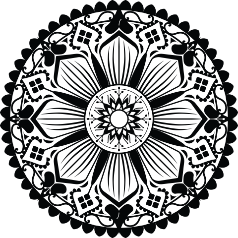 Floral Mandala Design Png