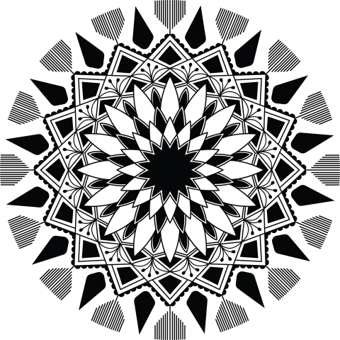 Round Floral Decorative Ornaments Png