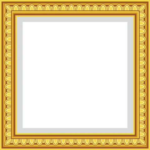 Golden Decorative Frame Png