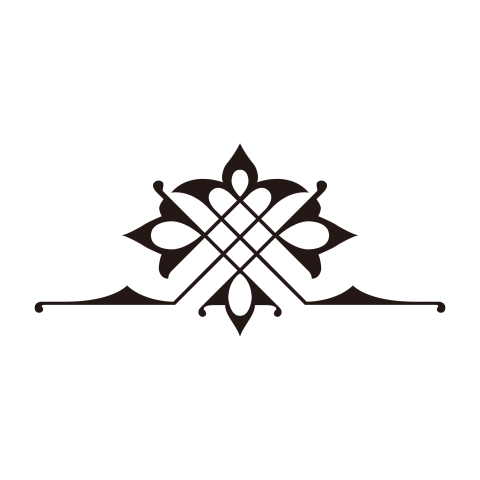 Vintage Floral Ornament Element Design Png