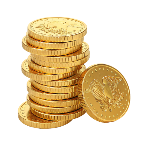Stack of Golden Coins png