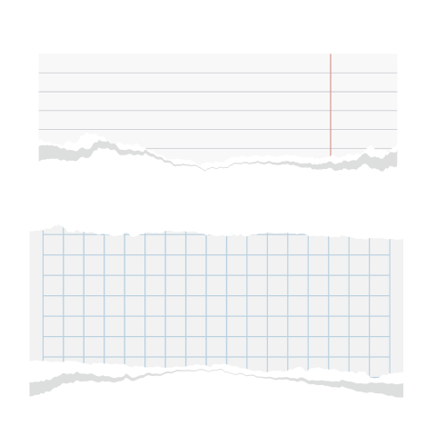 Torn note paper png