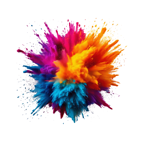 Color Powder Explosion png
