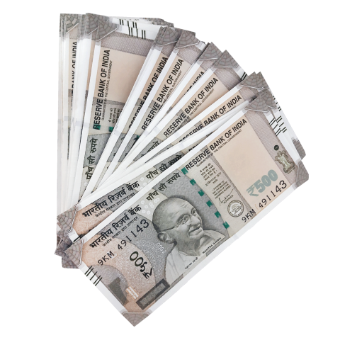 Indian currency 500 rupee note png