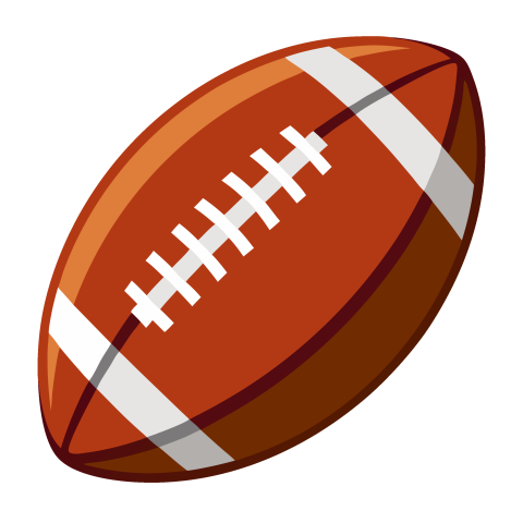 Rugby ball illustration transparent png