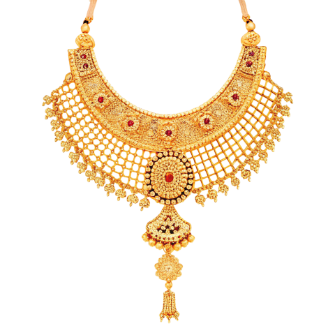 Golden necklace jewelry ornament png