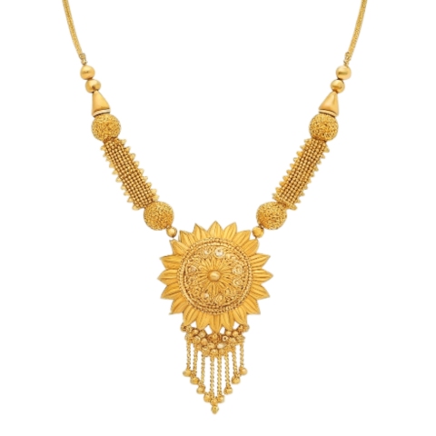 Golden necklace jewelry ornament png