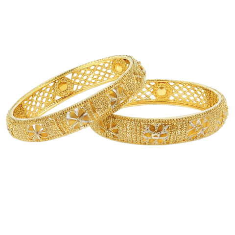 Shiny gold bangles png image