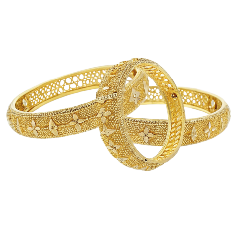 Shiny gold bangles png image