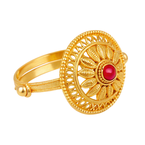 Gold ring png image