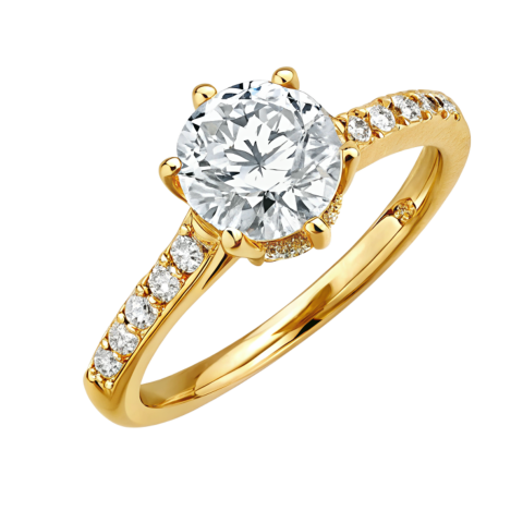 Gold dimond ring png image