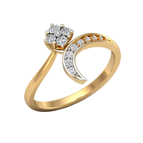 Engagement dimond gold ring png