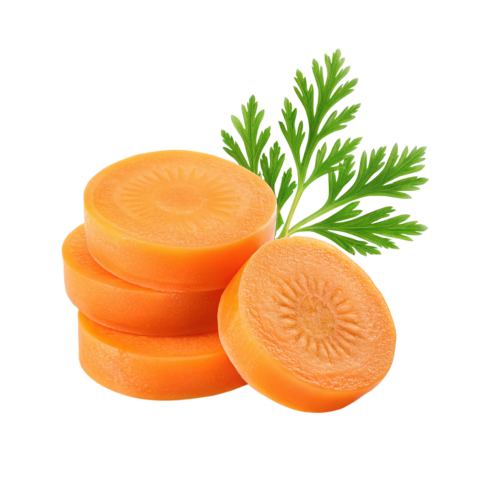 Fresh carrot slices png