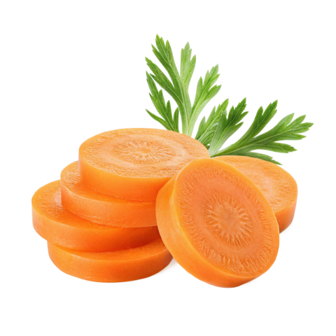 Fresh carrot slices png
