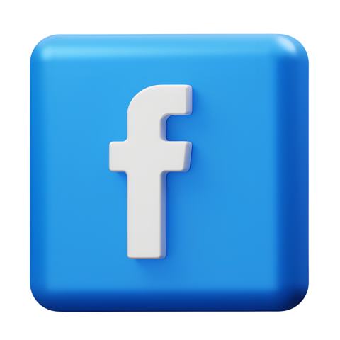 3D Facebook Icon Png Image