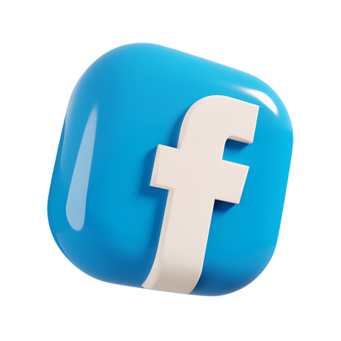 3D Facebook Icon Png Image