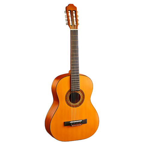 Classical Guitar on Transparent Backgroun