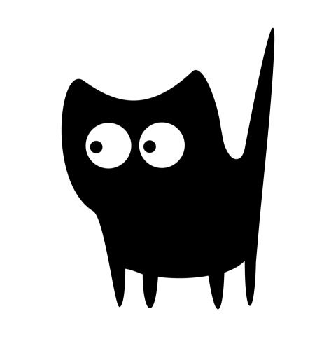Cute and Funny Black Cat Png Free Download