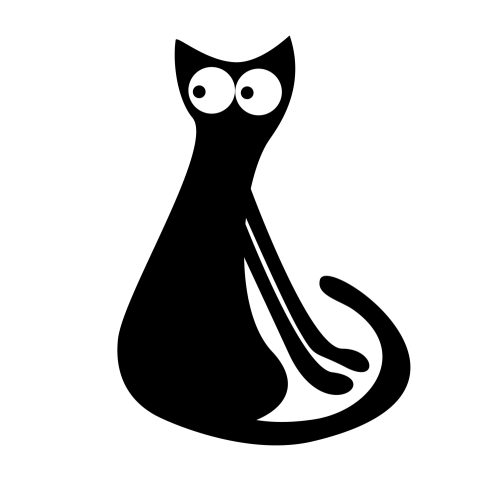 Cute and Funny Black Cat Png Free Download