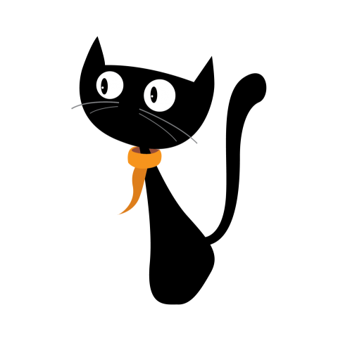 Cute and Funny Black Cat Png