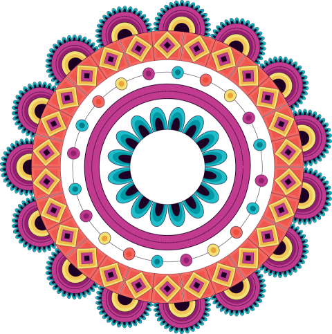 Floral Decorative Mandala Png