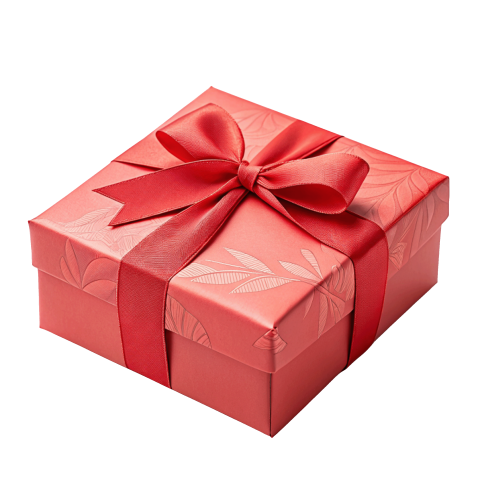 Transparent gift box png image