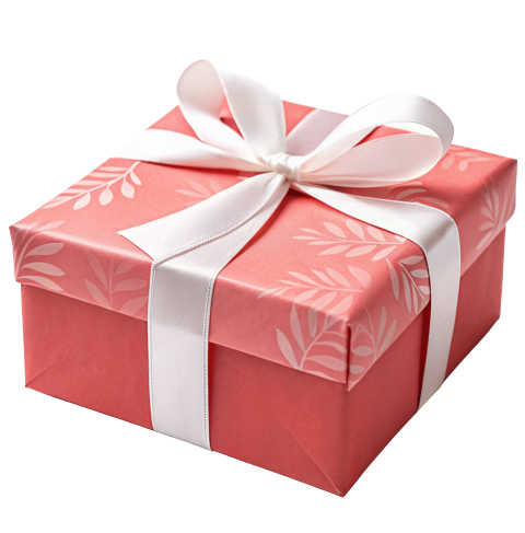 Transparent gift box png image