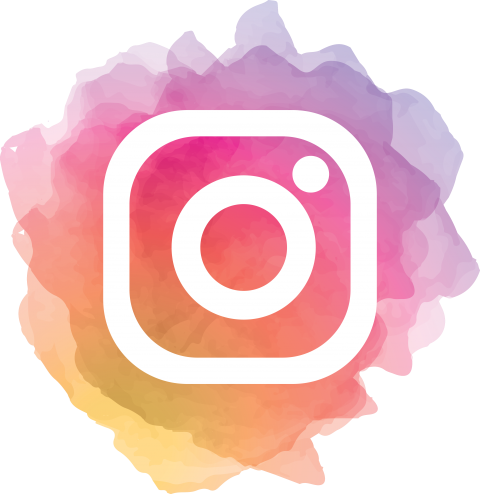Instagram Watercolor Social Media Logo Png