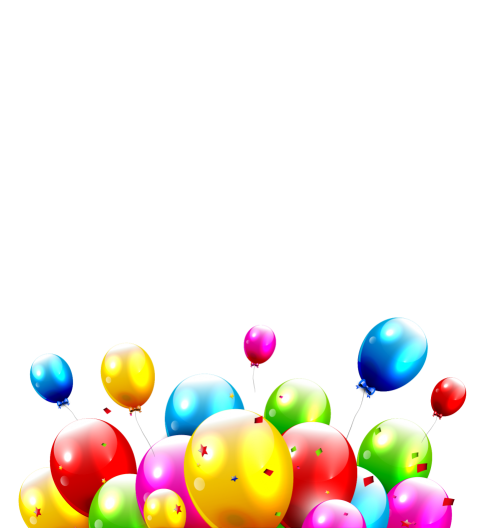 Colorful Birthday Balloons Png Free Download
