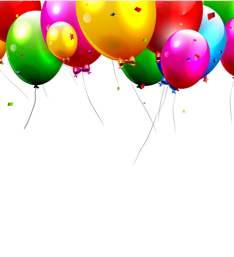 Colorful Birthday Balloons Png Free Download